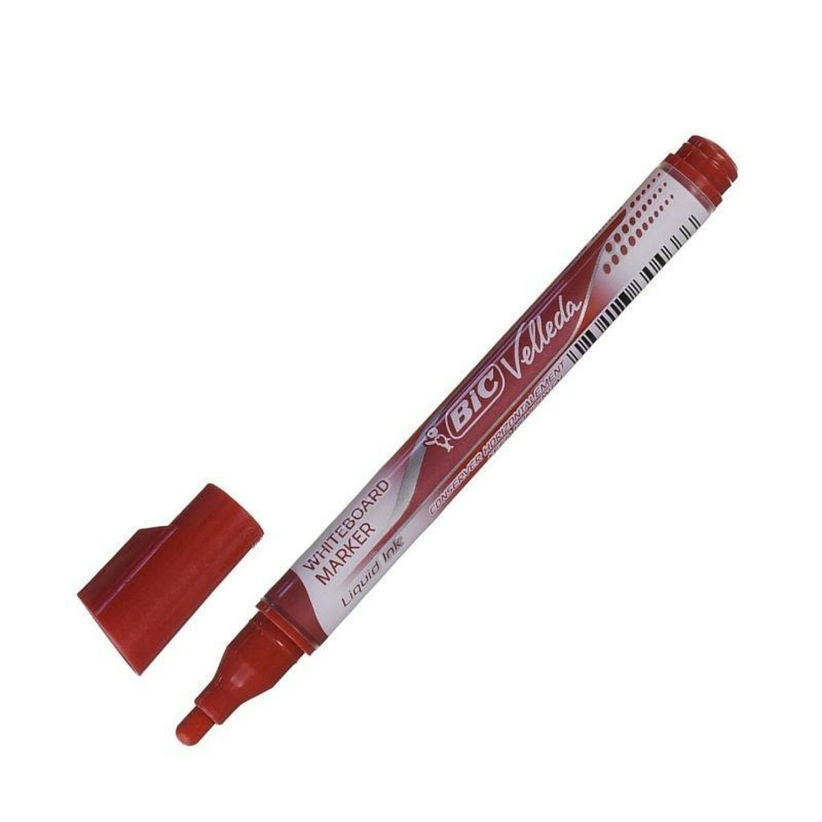 Marcador para Quadro Bic 902089 Vermelho Redonda 12 Peças