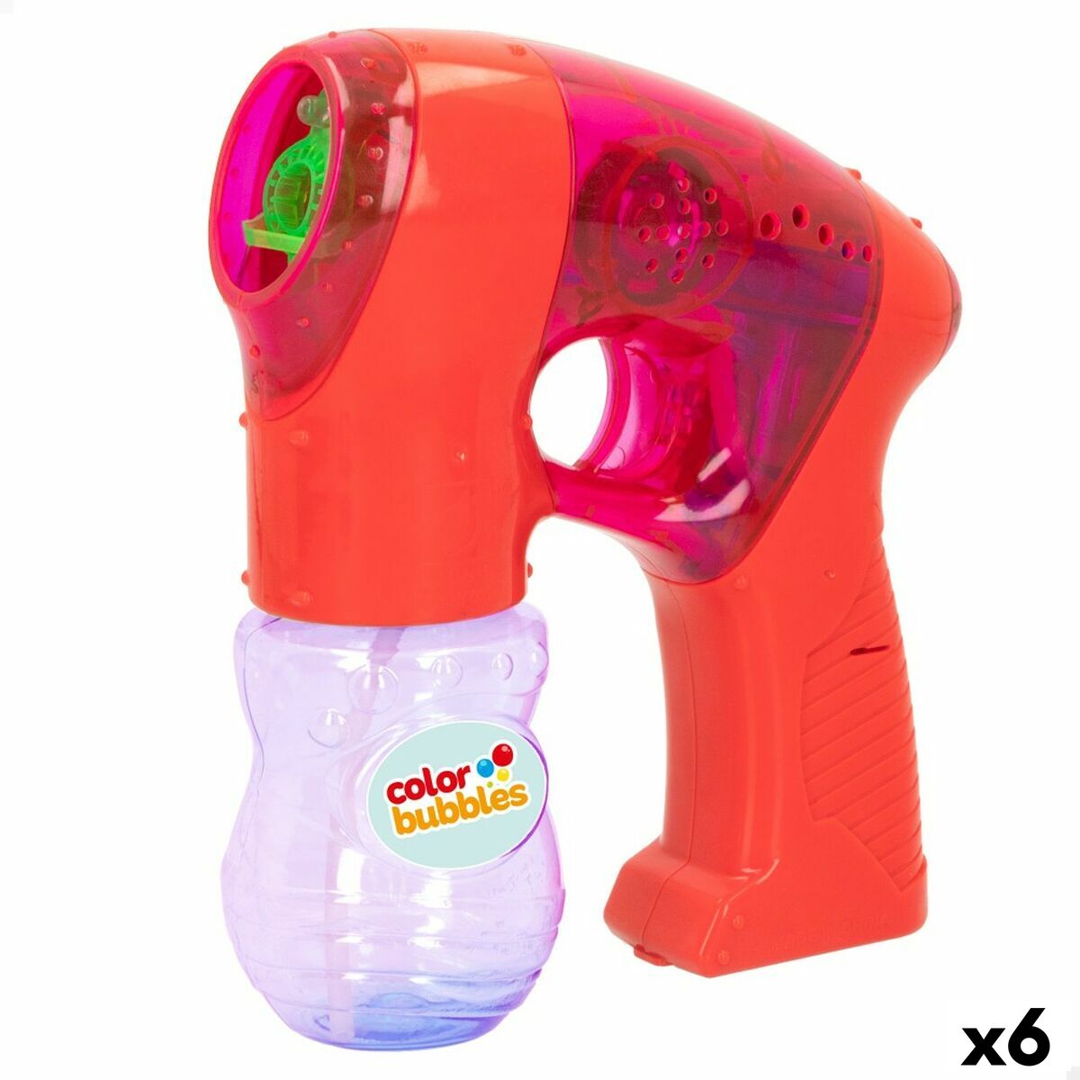 Pistola de Bombas de Sabão Colorbaby 14 x 16,5 x 5,5 cm (6 Unidades)