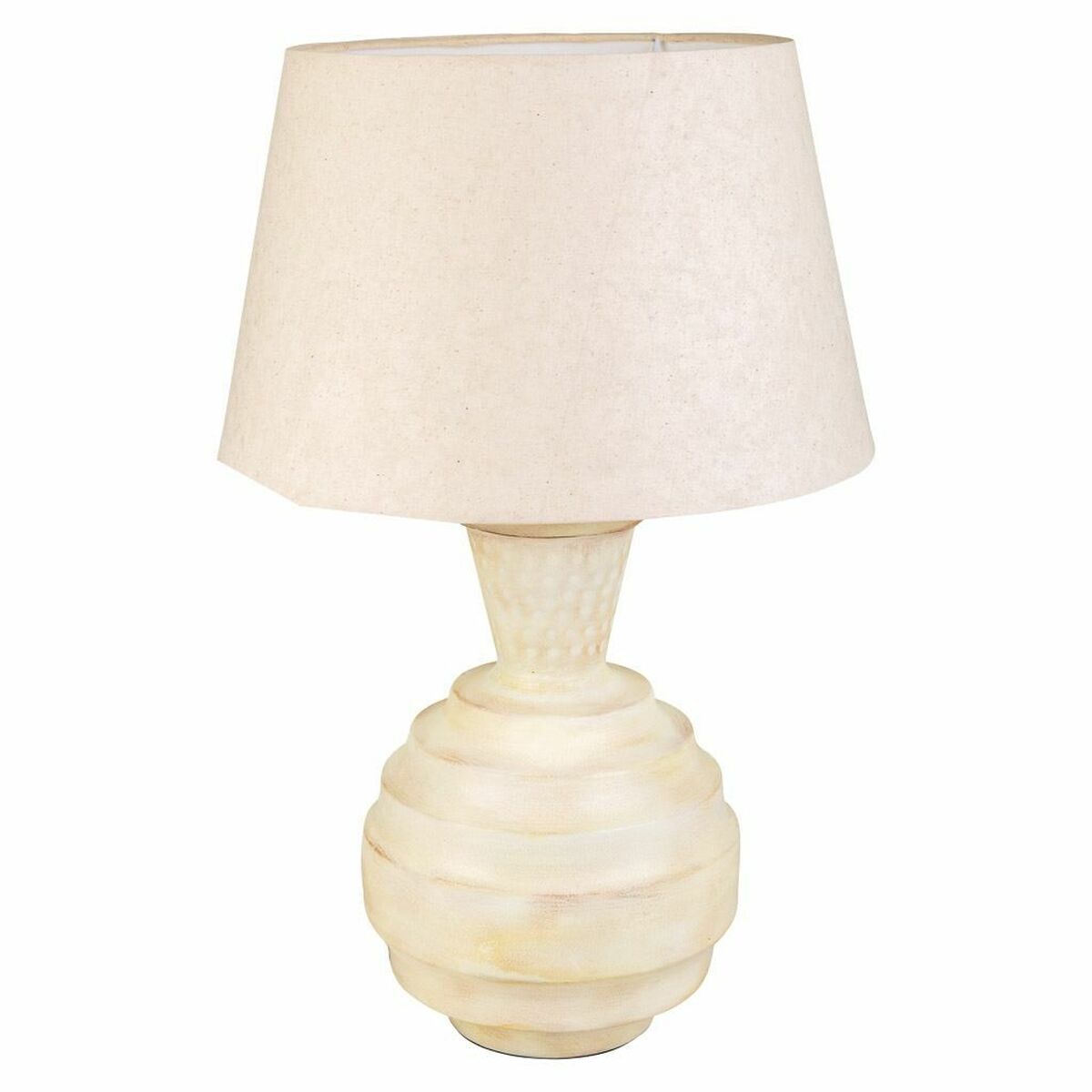 Lâmpada de mesa Alexandra House Living Creme Ferro 25 x 63 x 25 cm