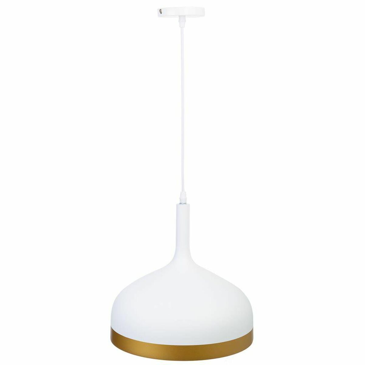 Candeeiro de teto Alexandra House Living Branco Dourado