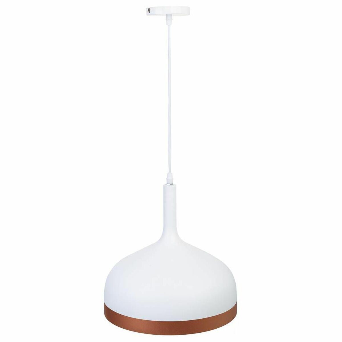 Candeeiro de teto Alexandra House Living Branco Cobre
