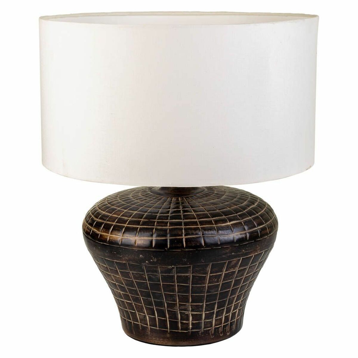 Lâmpada de mesa Alexandra House Living Castanho Ferro 34 x 53 x 34 cm