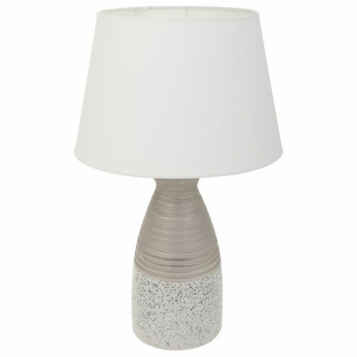 Lâmpada de mesa Alexandra House Living Prata Cerâmica 14 x 36 x 14 cm