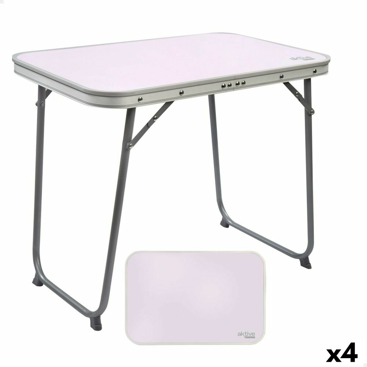 Mesa Dobrável Aktive 60 x 50 x 40 cm (4 Unidades)