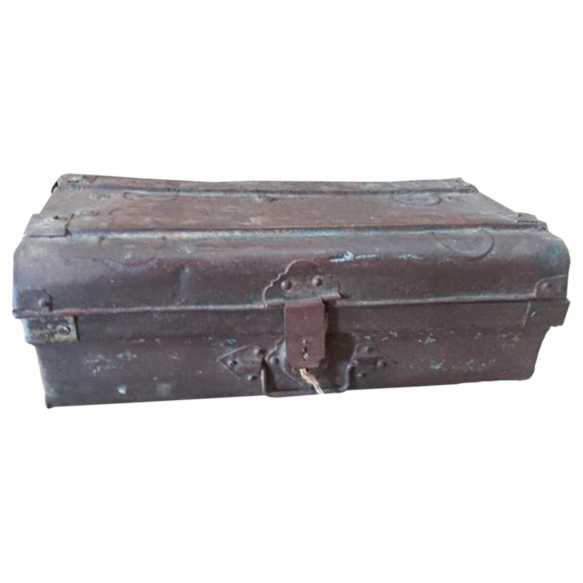Mala decorativa Alexandra House Living Castanho Ferro Estilo artesanal 34 x 20 x 61 cm