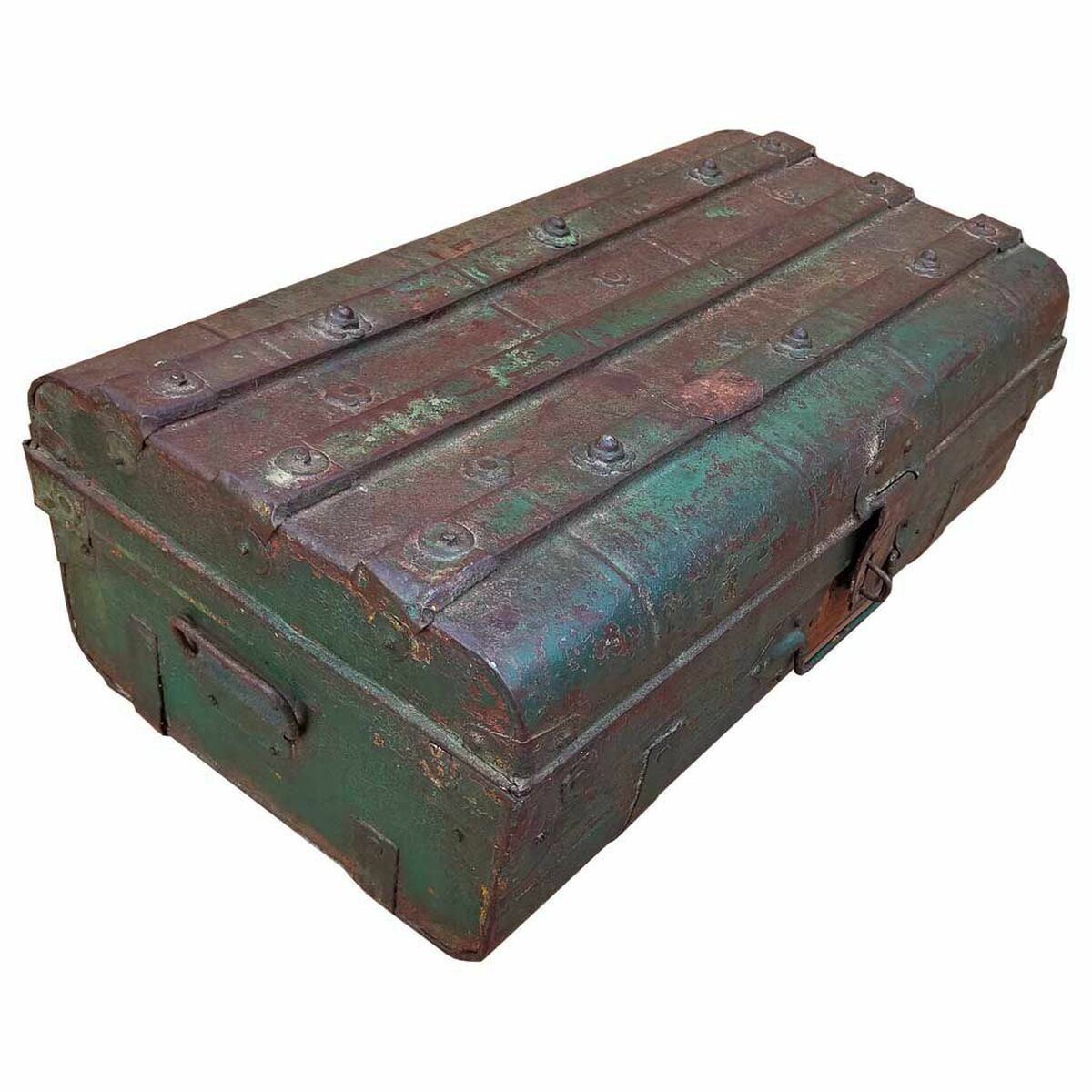 Mala decorativa Alexandra House Living Castanho Ferro Estilo artesanal 33 x 22 x 61 cm