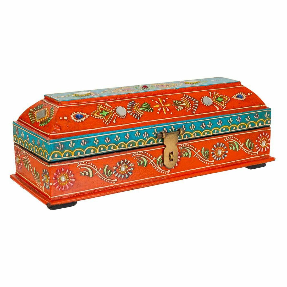 Guarda-Joias Alexandra House Living Estilo artesanal Multicolor