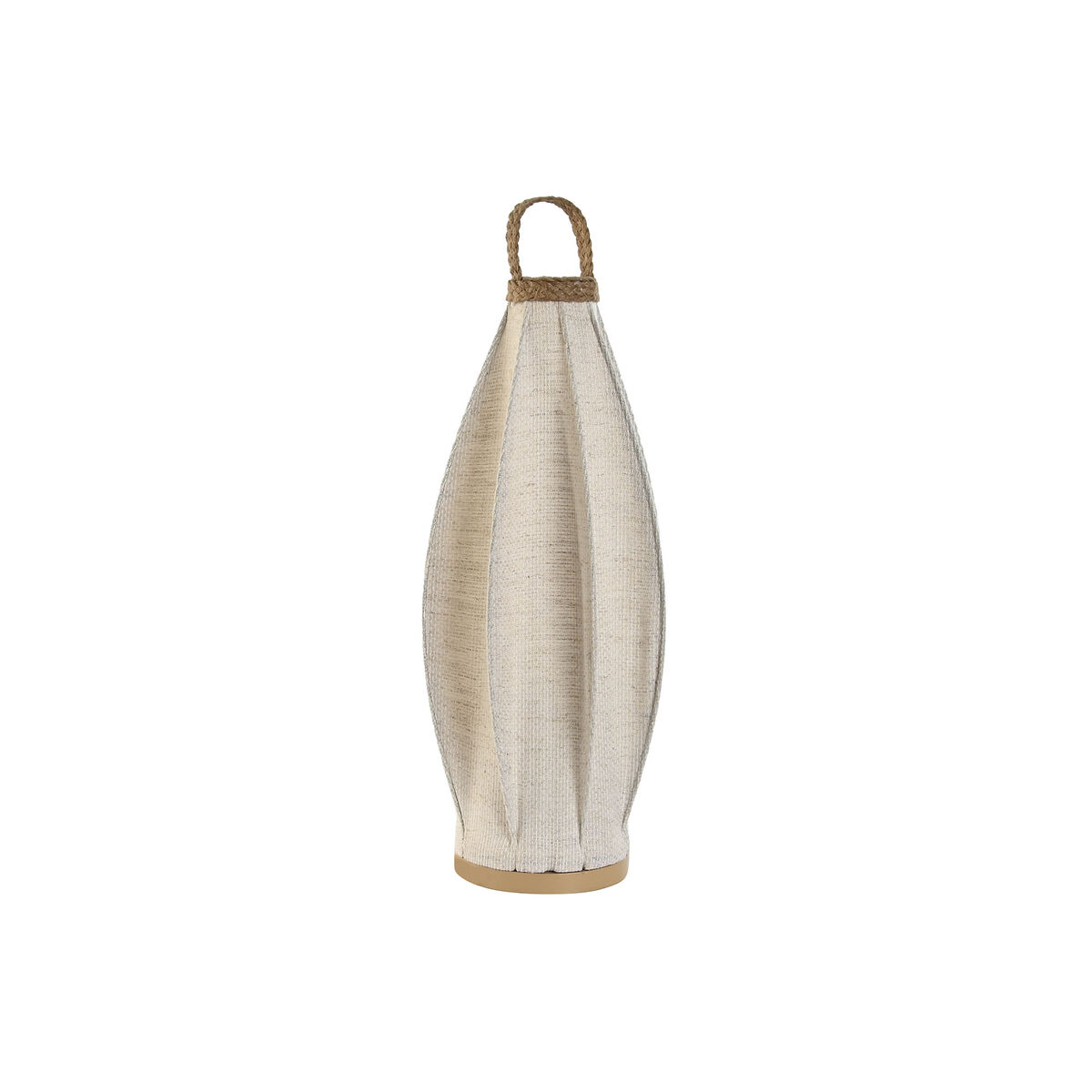 Lâmpada de mesa Home ESPRIT Castanho Linho Metal Corda 25 x 25 x 60 cm