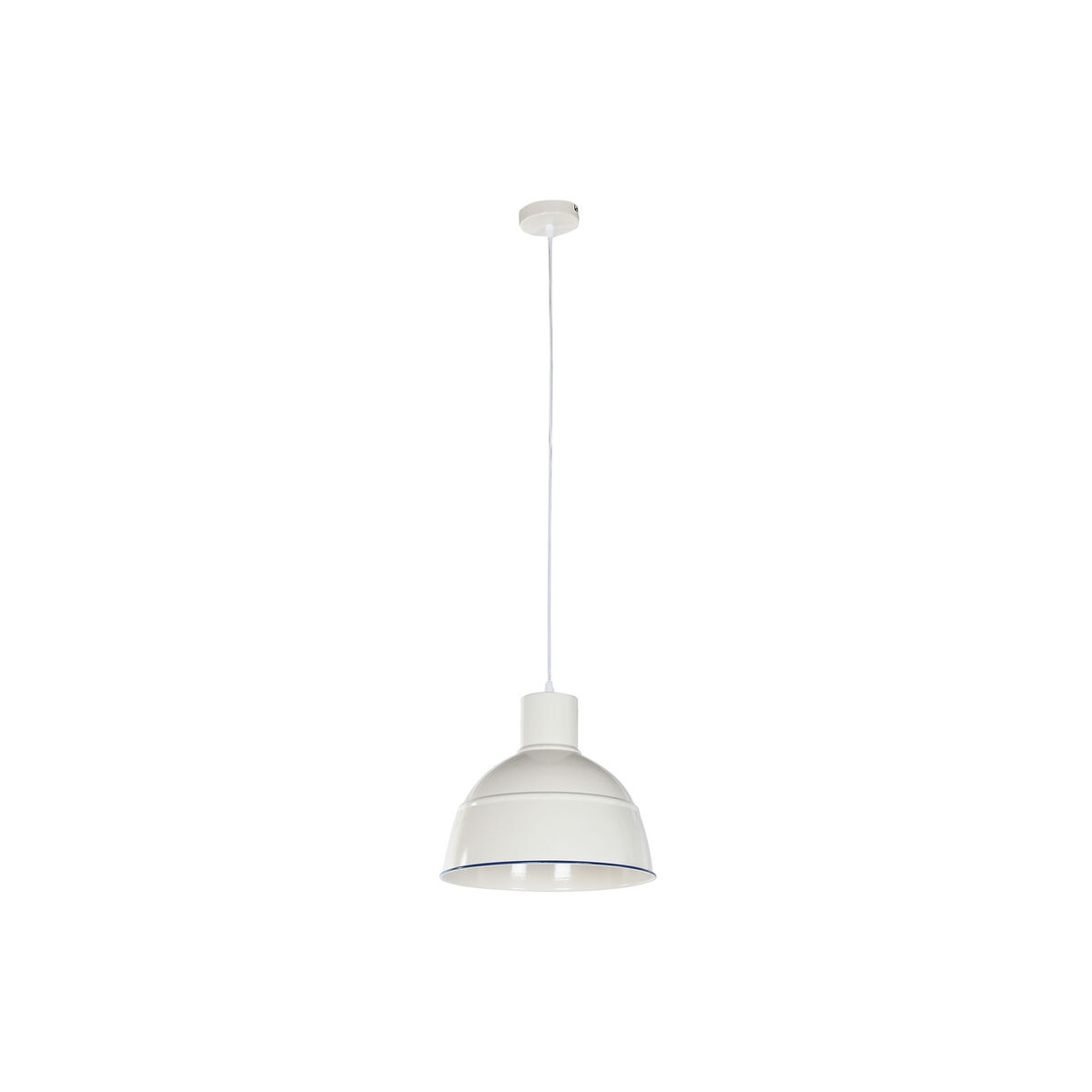 Candeeiro de teto Home ESPRIT Azul Branco Metal 50 W 32,5 x 32,5 x 30 cm