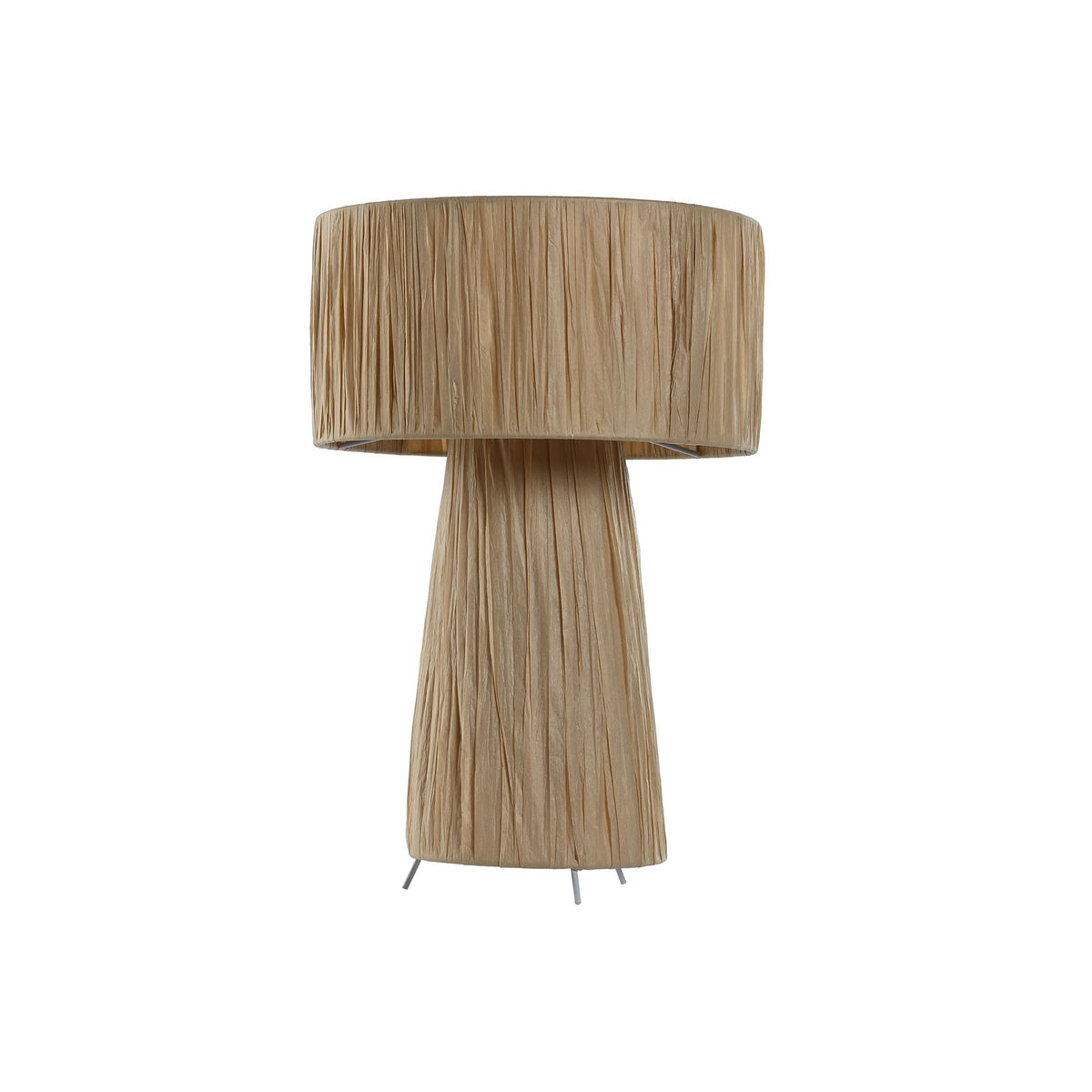 Lâmpada de mesa Home ESPRIT Castanho Metal Ráfia 50 W 220 V 27 x 27 x 40 cm