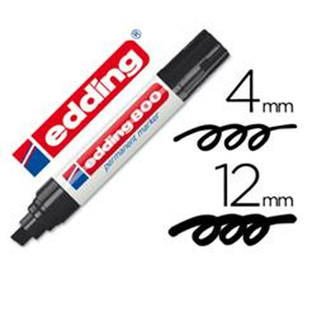 Rotulador permanente Edding Preto