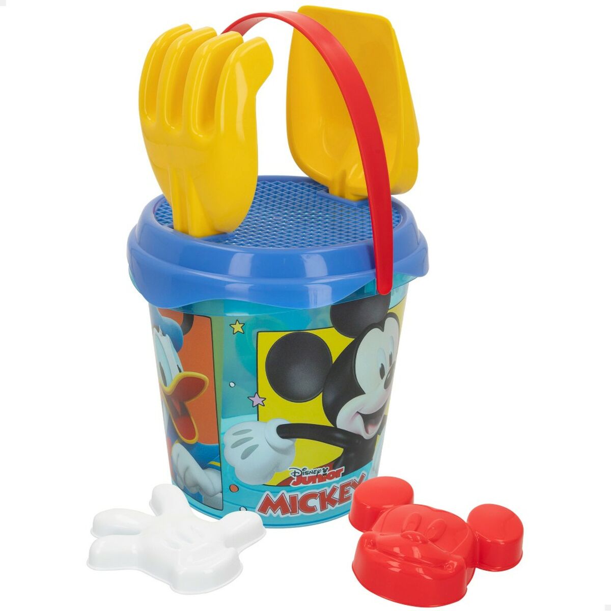 Conjunto de brinquedos de praia Mickey Mouse 18 x 16 x 18 cm Multicolor