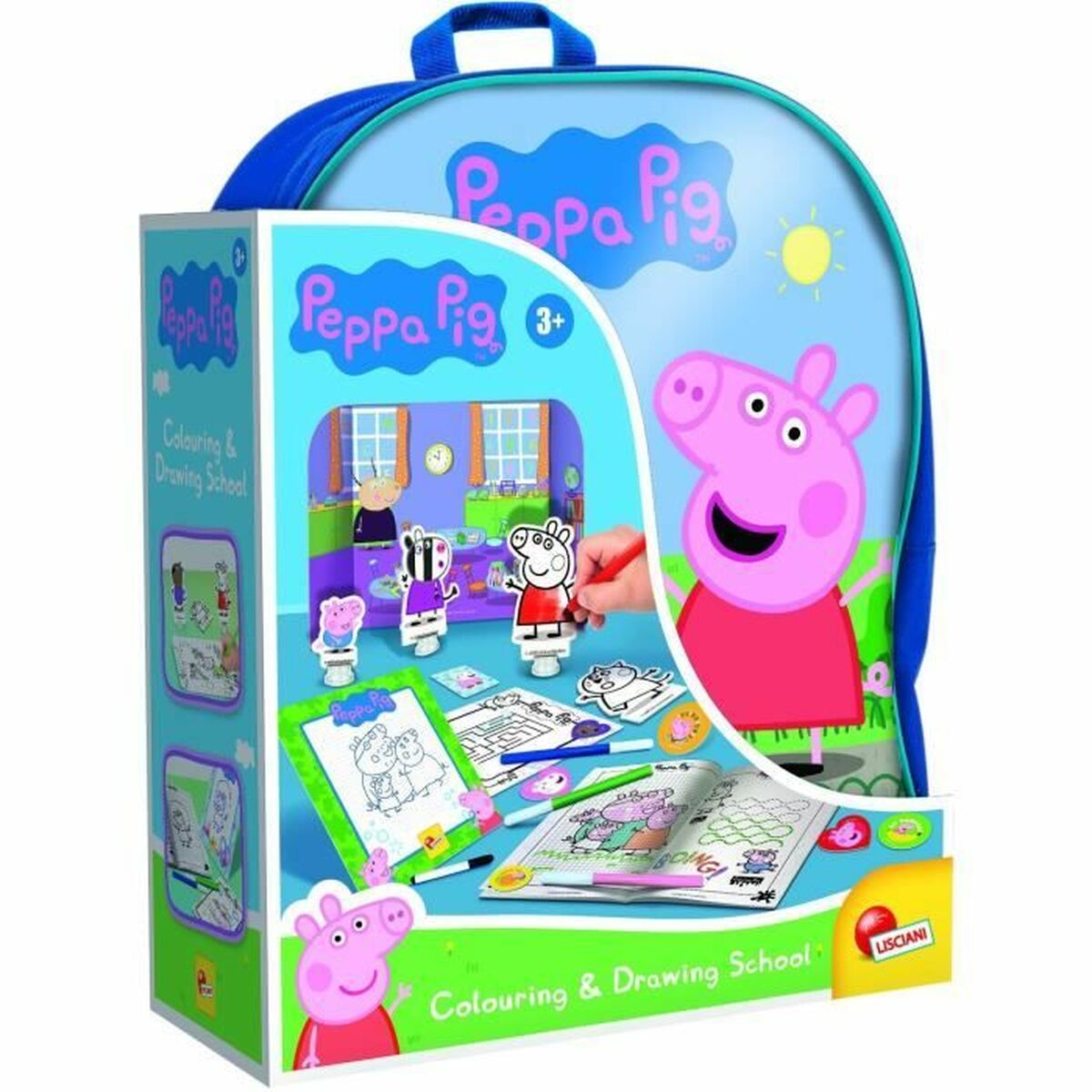 Caixa de Atividades para Colorir Peppa Pig Mochila