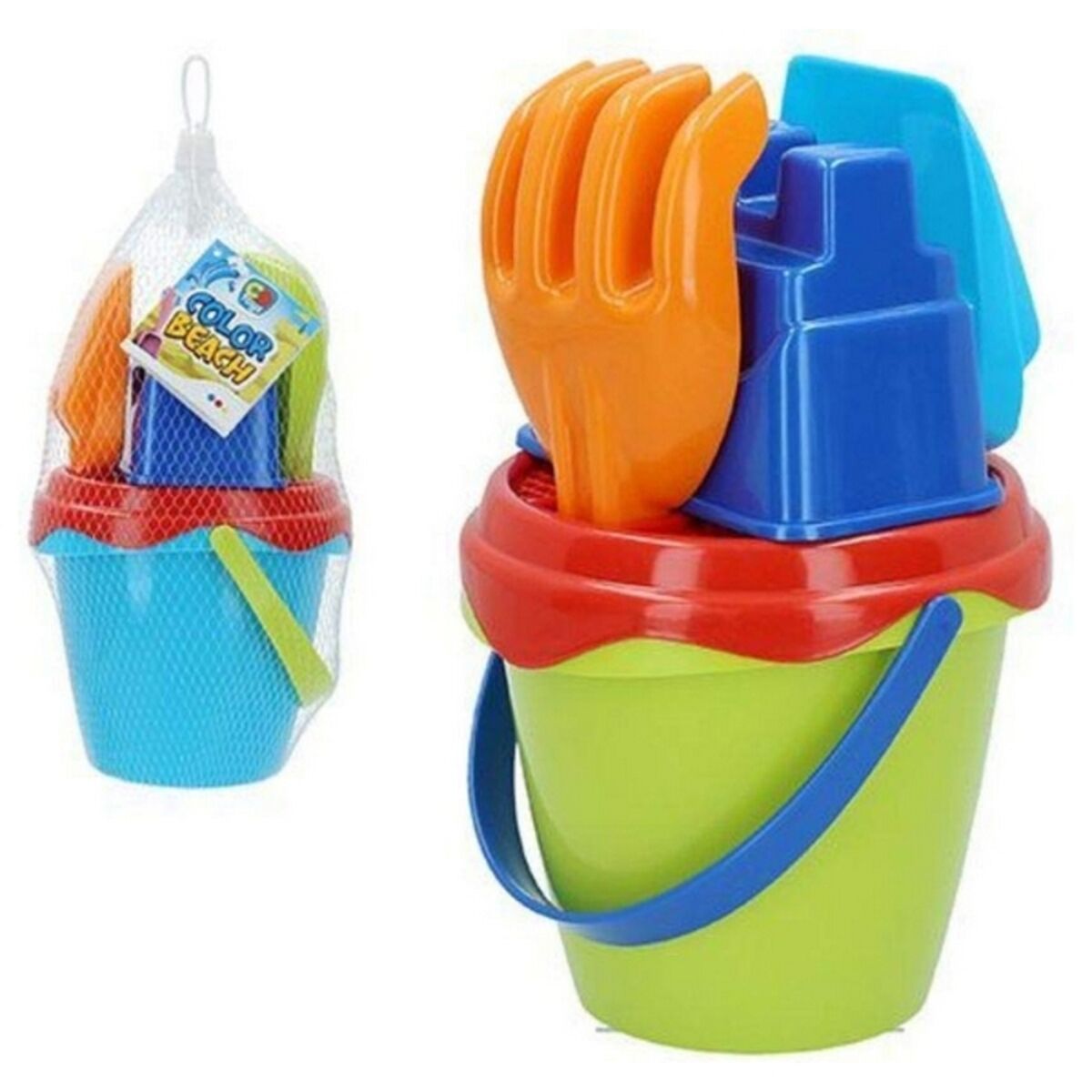 Conjunto de brinquedos de praia Colorbaby Balde de Praia (5 pcs)