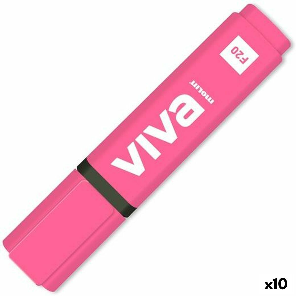 Marcador Fluorescente Molin Viva Fúcsia (10 Unidades)