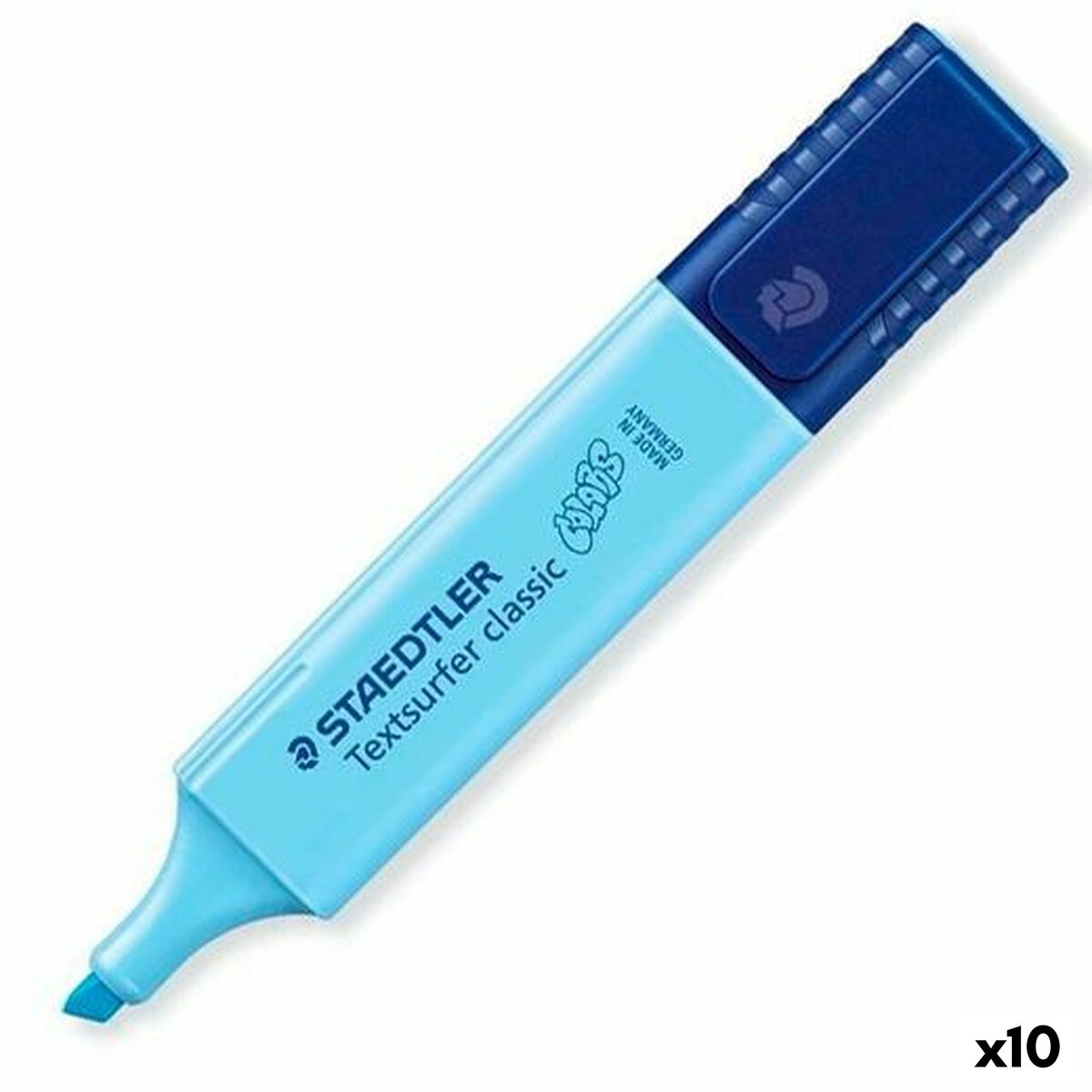 Marcador Fluorescente Staedtler Textsurfer Classic Vintage Azul celeste (10 Unidades)