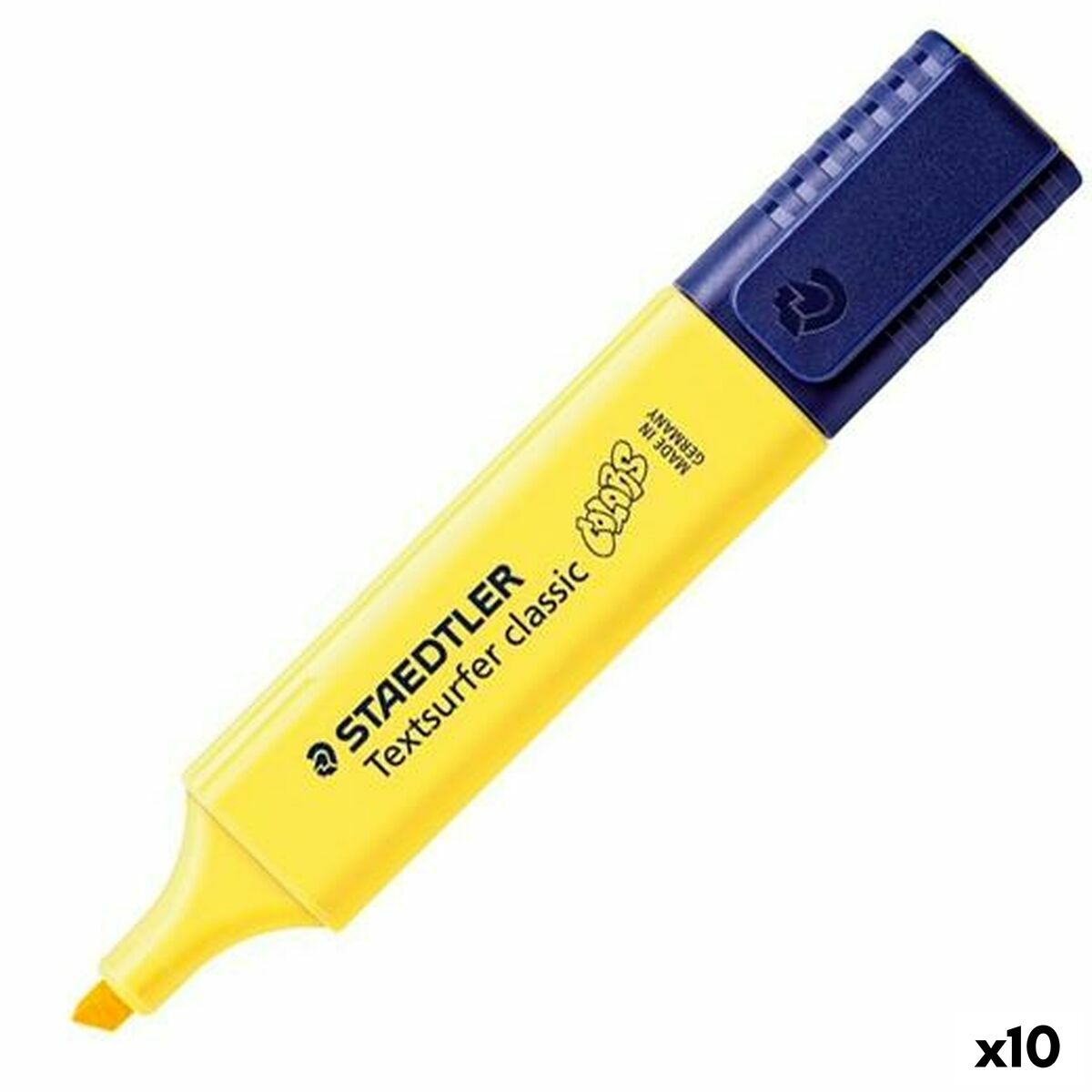 Marcador Fluorescente Staedtler Textsurfer Classic Pastel Amarelo (10 Unidades)