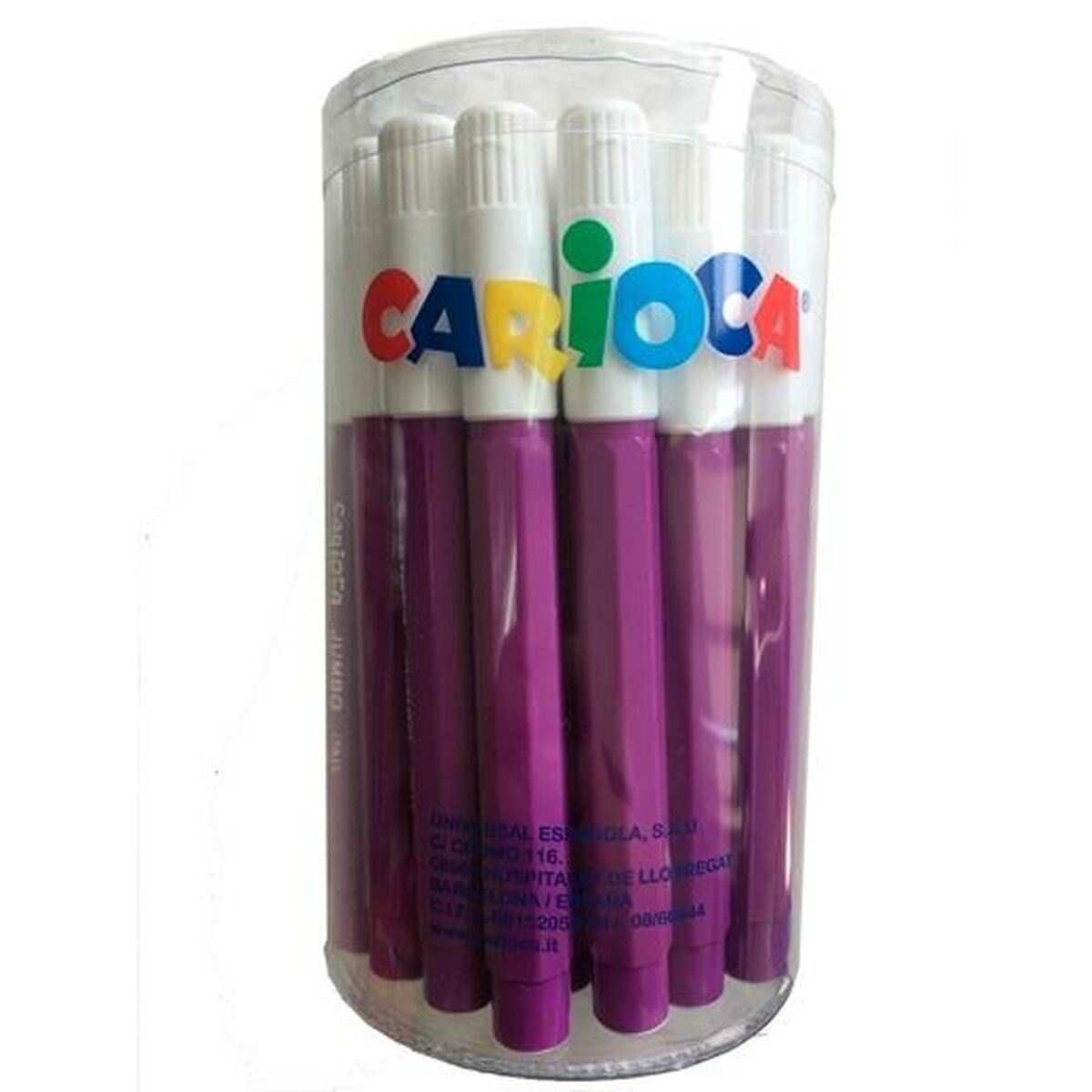 Rotuladores Carioca Jumbo Roxo 30 Unidades