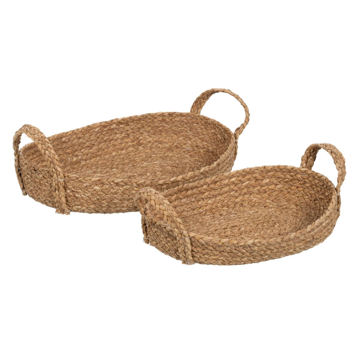Conjunto de Cestas Fibra natural 48 x 32 x 18 cm